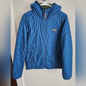 Good Condition Unisex LL Bean Reversible Primaloft Full Zip Hooded Jacket Size S
